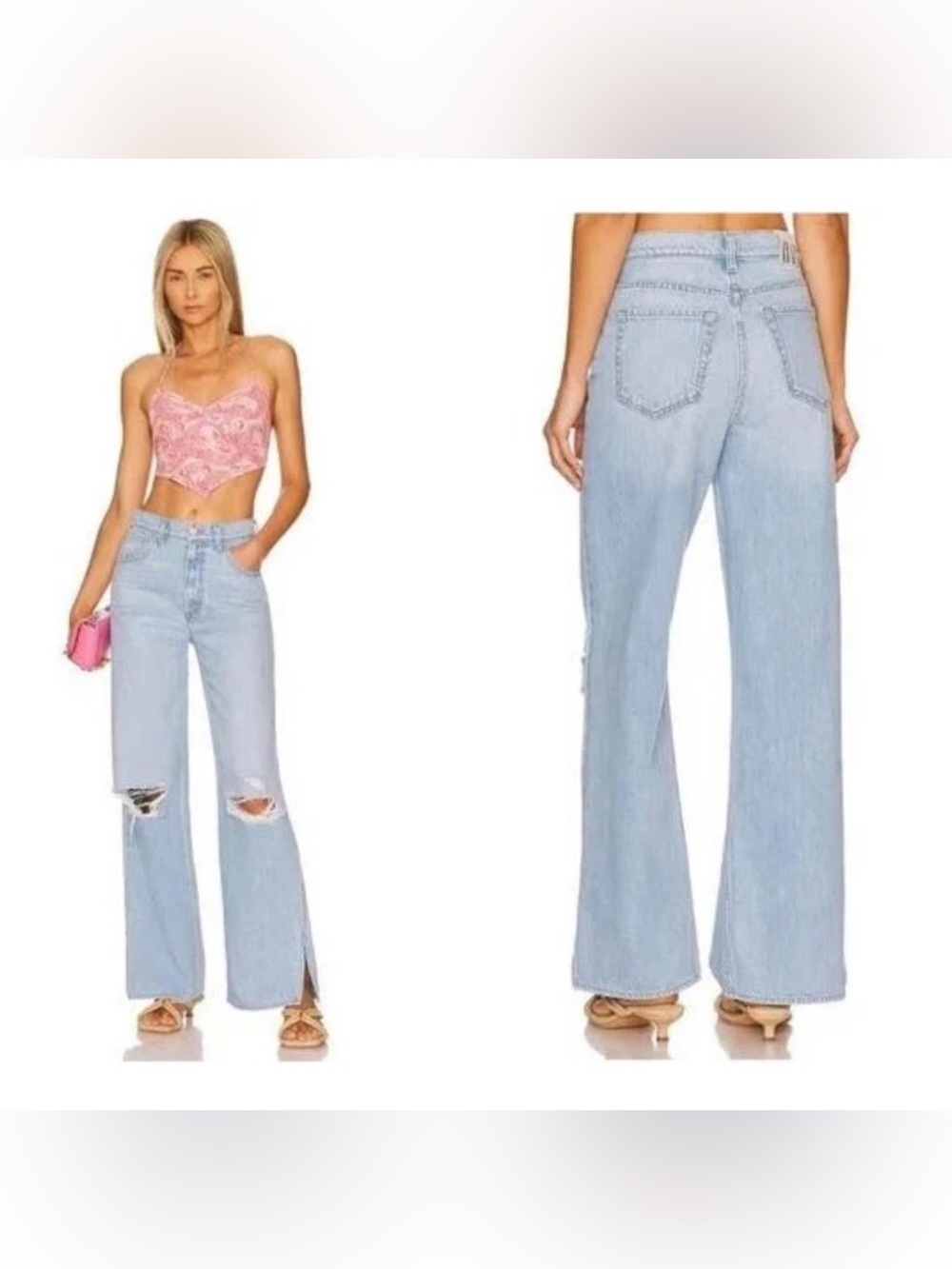 MOTHER SNACKS The Fun Dip Puddle Slice jeans Sz 6/28